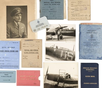 Lot 54 - Battle of Britain. Flight Lieutenant Maurice "Mark" Mounsdon, 56 Squadron
