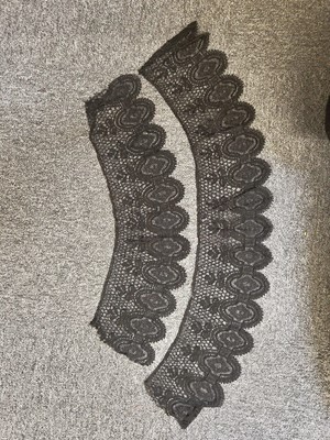 Lot 761 - Lace. Four large flounces, 19th century, & other lace