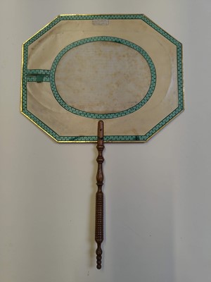 Lot 795 - Movable Silhouette Fans. Pair of etched movable fans, Paris: Alphonse Giroux, circa 1820s