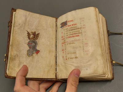 Lot 248 - Illuminated Book of Hours, on vellum, probably Northern France or Flanders, circa 1490-1500