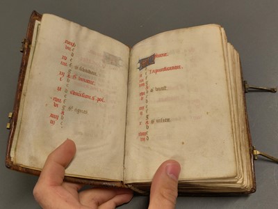 Lot 248 - Illuminated Book of Hours, on vellum, probably Northern France or Flanders, circa 1490-1500