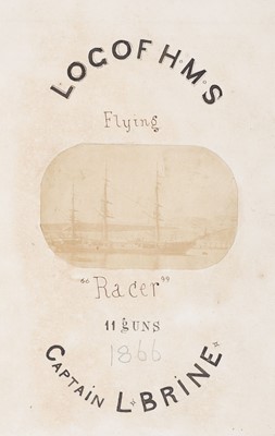 Lot 6 - HMS Racer. A Victorian ship's logbook kept by Midshipman Norman Fitzgerald Uniacke, Royal Navy