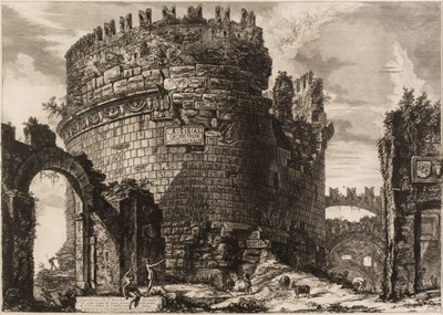 Lot 24 - Piranesi (Giovanni Battista, 1720-1778). Sepolcro di Cecilia Metella, 1762