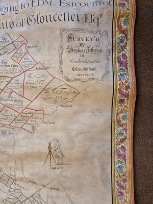 Lot 68 - Estate Plan. A Map of the Manor of Newnton in the County of Wilts..., 1748