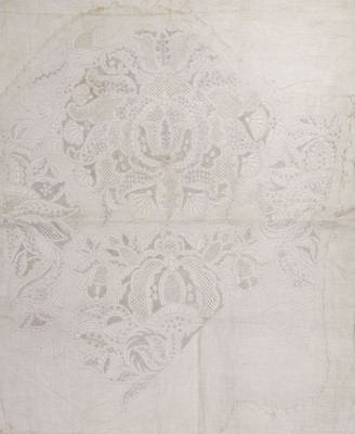 Lot 543 - Embroidered Sleeves. A pair of finely whitework sleeve panels, early 18th century
