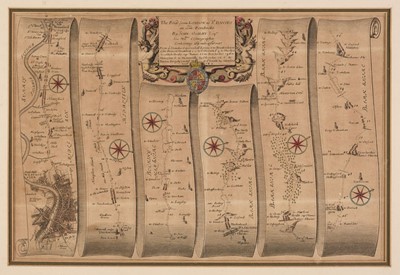 Lot 10 - Ogilby (John). The Road from London to St Davids in com. Pembroke, circa 1690