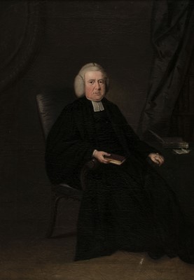 Lot 42 - Manner of Frances Hayman (circa 1708-1776). Portrait of Clergyman, circa 1760