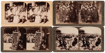 Lot 28 - China Through the Stereoscope. A near-complete set of 93 (of 100) stereo views