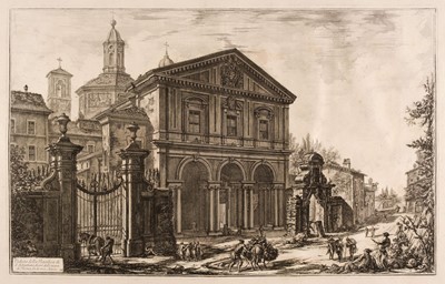 Lot 20 - Piranesi (Giovanni Battista, 1720-1778). Veduta della Basilica di S. Sebastiano..., 1750