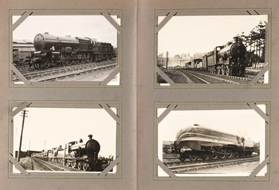 Lot 43 - Railways. 3 albums of postcards & photos, 20th c.