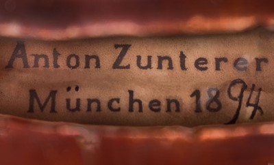 Lot 258 - Einstein’s Violin. A German violin formerly belonging to Albert Einstein, late 19th century