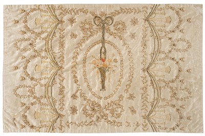 Lot 443 - Embroidery. A large piece of Regency embroidery