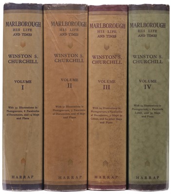 Lot 47 - Churchill (Winston S.). Marlborough. His Life and Times, 4 volumes, 1st edition