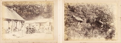 Lot 40 - Seychelles. A Messageries Maritimes album of 46 mounted photographs, c. 1895