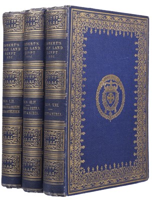 Lot 31 - Roberts (David). The Holy Land, 6 volumes in 3, 1st quarto ed, 1855-56