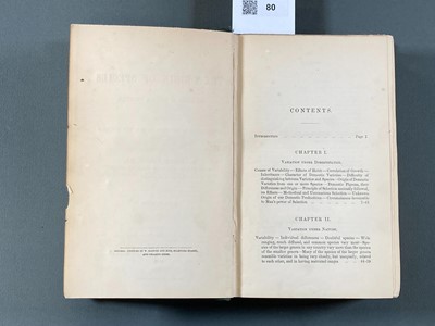 Lot 80 - Darwin (Charles). On the Origin of Species, 2nd edition, 2nd issue, 1860
