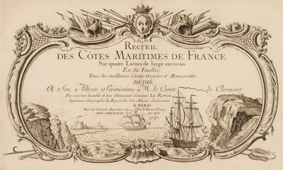 Lot 19 - Le Rouge (George Louis). Recueil des côtes maritimes de France, 1st edition, Paris, 1757
