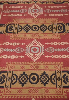 Lot 450 - Kilim. A pair of large curtains, 19th century