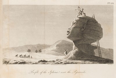 Lot 14 - Denon (Vivant). Travels in Upper and Lower Egypt, 3 volumes, 1st English octavo edition, 1803