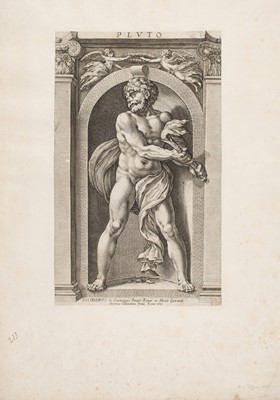 Lot 12 - Goltzius (Hendrick, 1558-1617). Sol, & Pluto, from Eight Deities, after Polidoro da Caravaggio