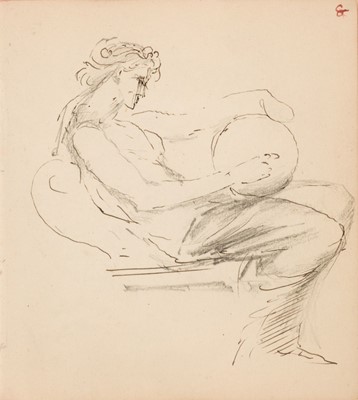 Lot 165 - De Morgan (William, 1839-1917). A small sketchbook of drawings