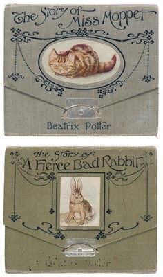 Lot 38 - Potter (Beatrix). The Story of a Fierce Bad Rabbit [and] The Story of Miss Moppet, 1st editions, 1906