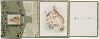Lot 34 - Potter (Beatrix). The Story of a Fierce Bad Rabbit, 1st edition, 1906