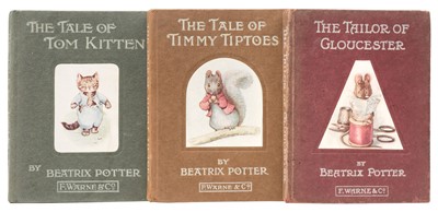 Lot 15 - Potter (Beatrix). The Tailor of Gloucester, 1st edition, 1903..., and others