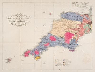 Lot 48 - De La Beche (Henry T.) Report on the Geology of Cornwall, 1st edition, 1839