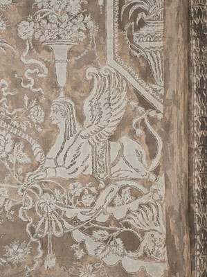 Lot 490 - Fortuny (Mariano, 1871-1949, designer). A portion of Sfingi fabric, Italy: Venice, 1940s