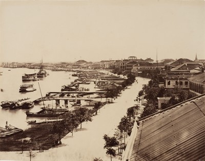 Lot 36 - China. Five views of Shanghai and Foochow (Fuzhou) by Lai Afong, c. 1870