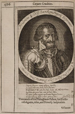 Lot 6 - Coryate (Thomas). [Coryats crudities; hastily gobled up in five moneths travells..., 1611]