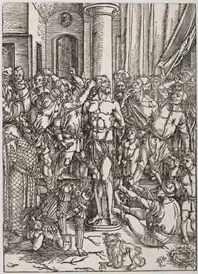 Lot 34 - Dürer (Albrecht, 1471-1528). The Flagellation of Christ, circa 1496-97