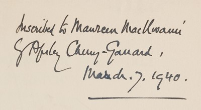 Lot 4 - Cherry-Garrard (Apsley). The Worst Journey in the World, 3rd one-volume edition, 1939