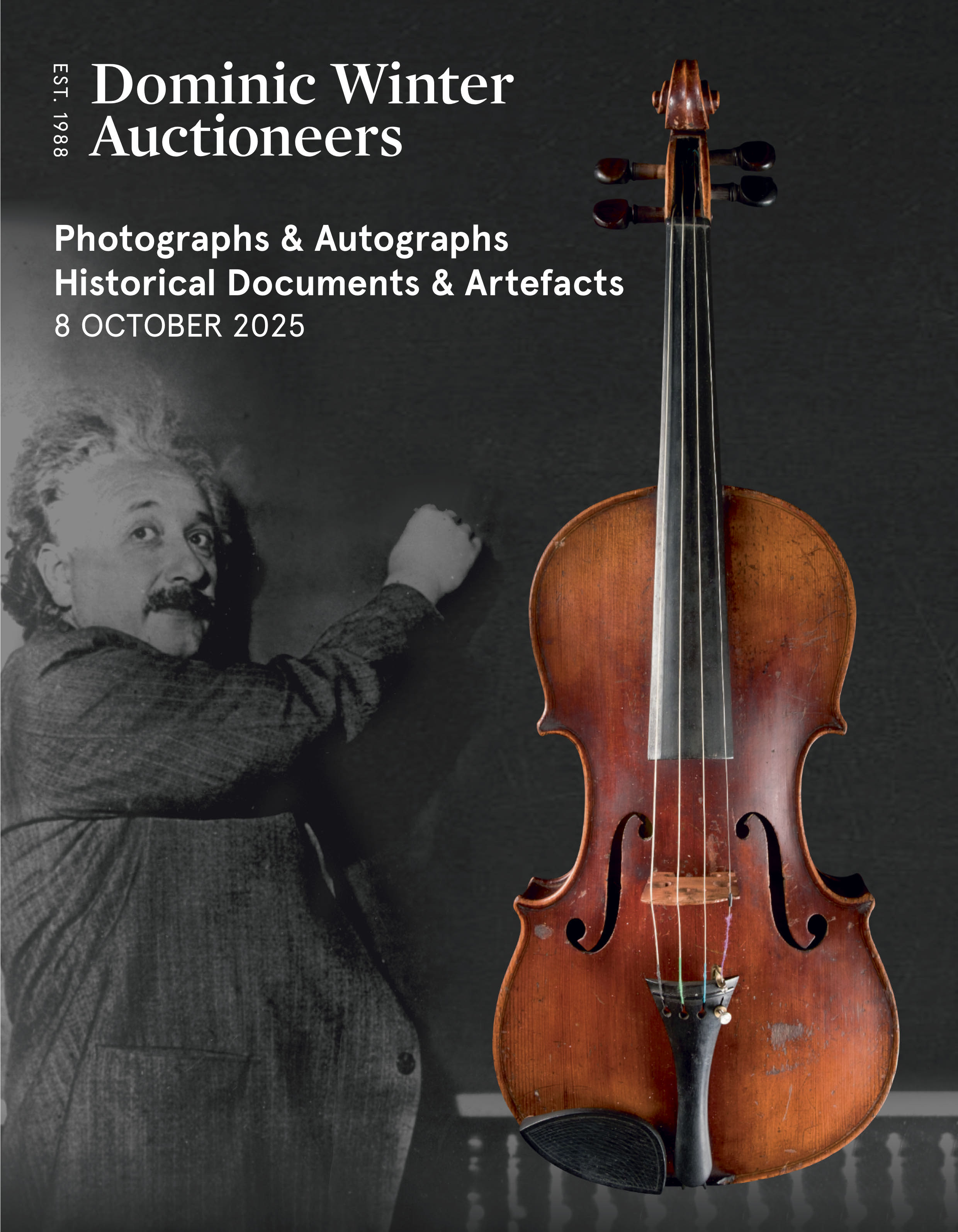 Photographs & Autographs, Historical Documents & Artefacts, Einstein's Violin & Bicycle Saddle