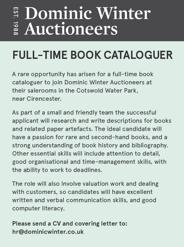 Dominic Winter Auctioneers is recruiting 