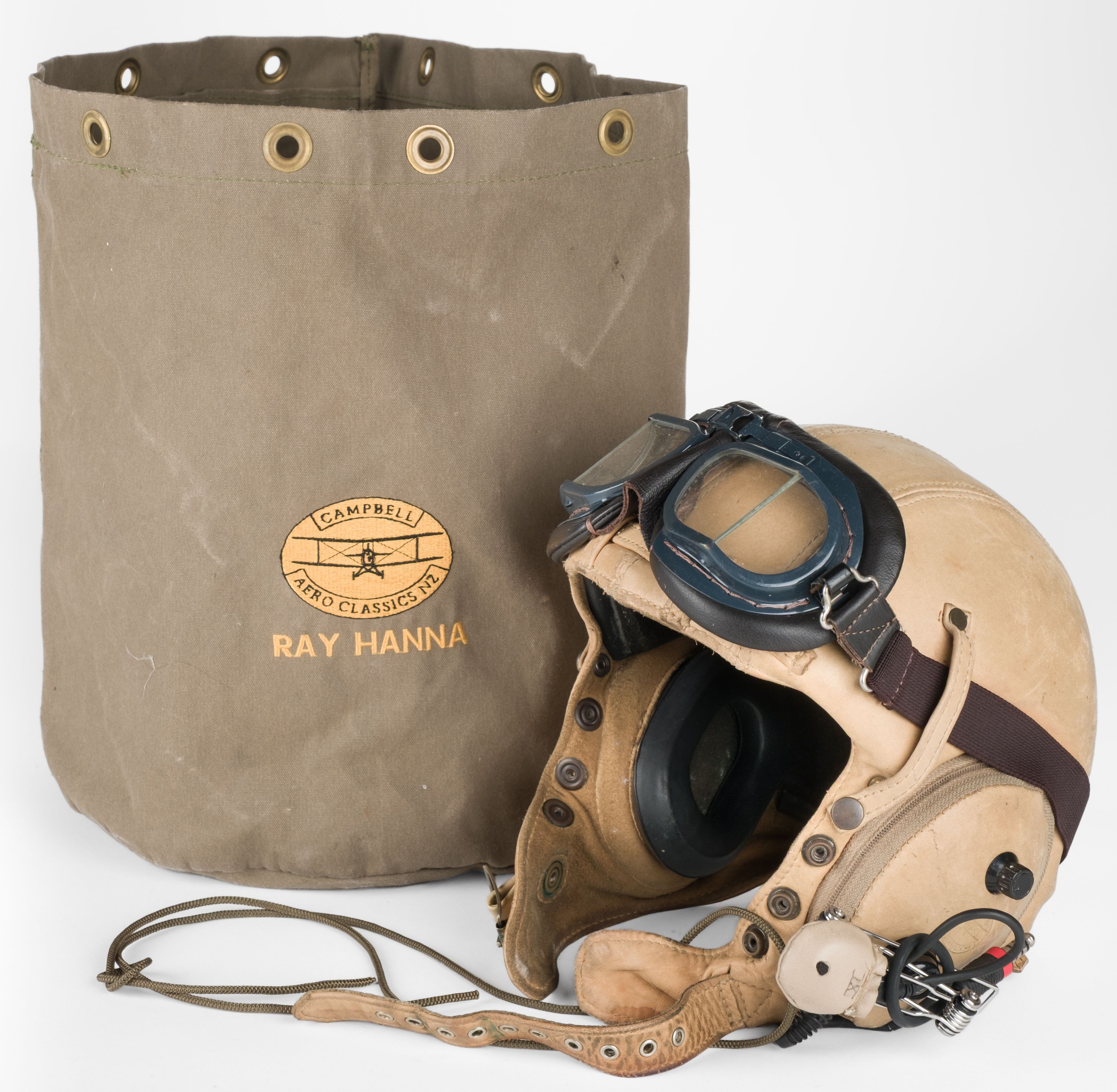 Ray Hanna's flying helmet.